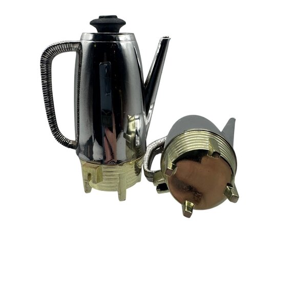 VTG MCM Coffee Percolator Salt & Pepper Shakers Retro Look Plastic - Picture 6 of 6